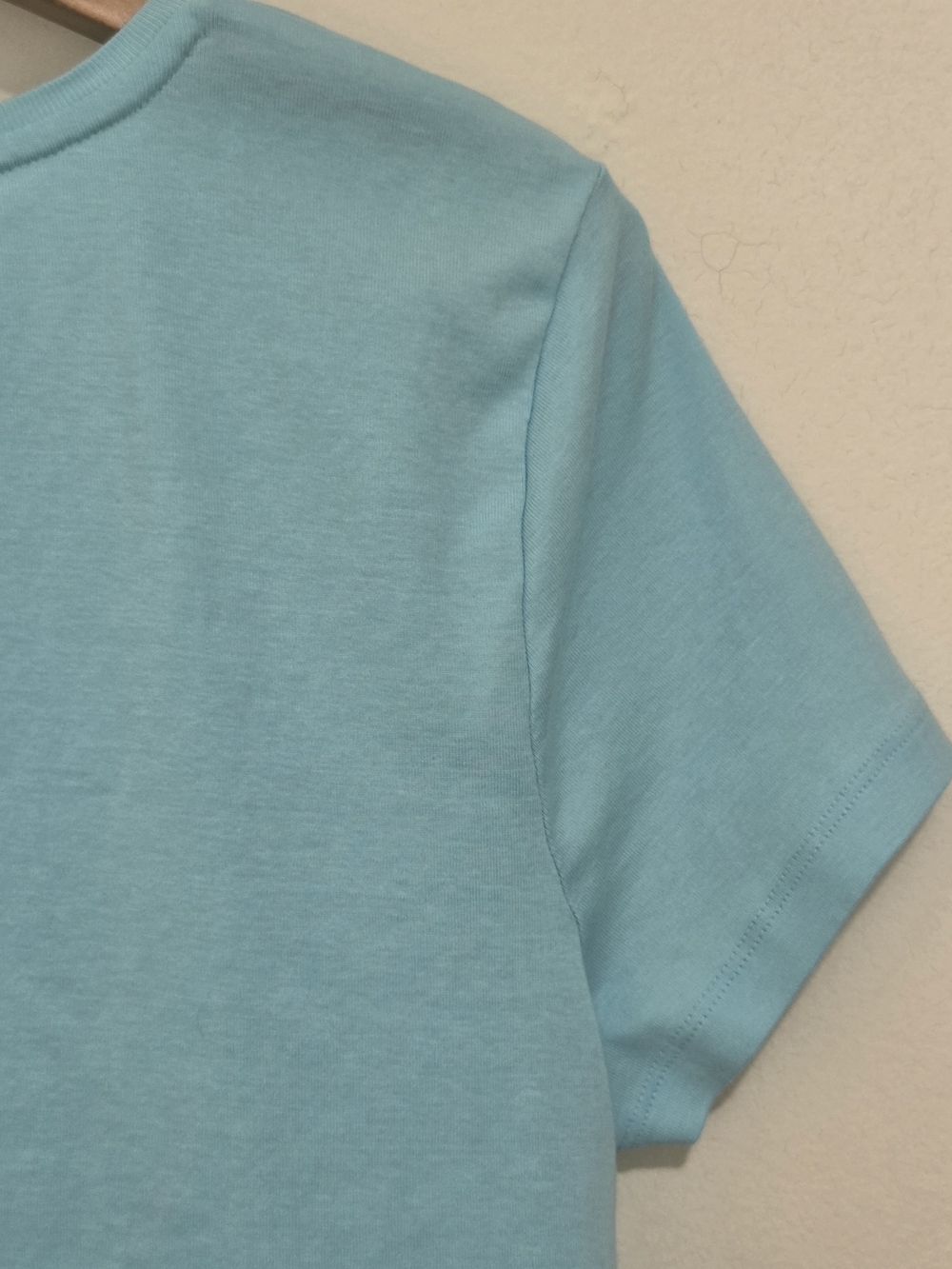 Talbots Pima Crewneck Tee Light Blue - Picture 12 of 14